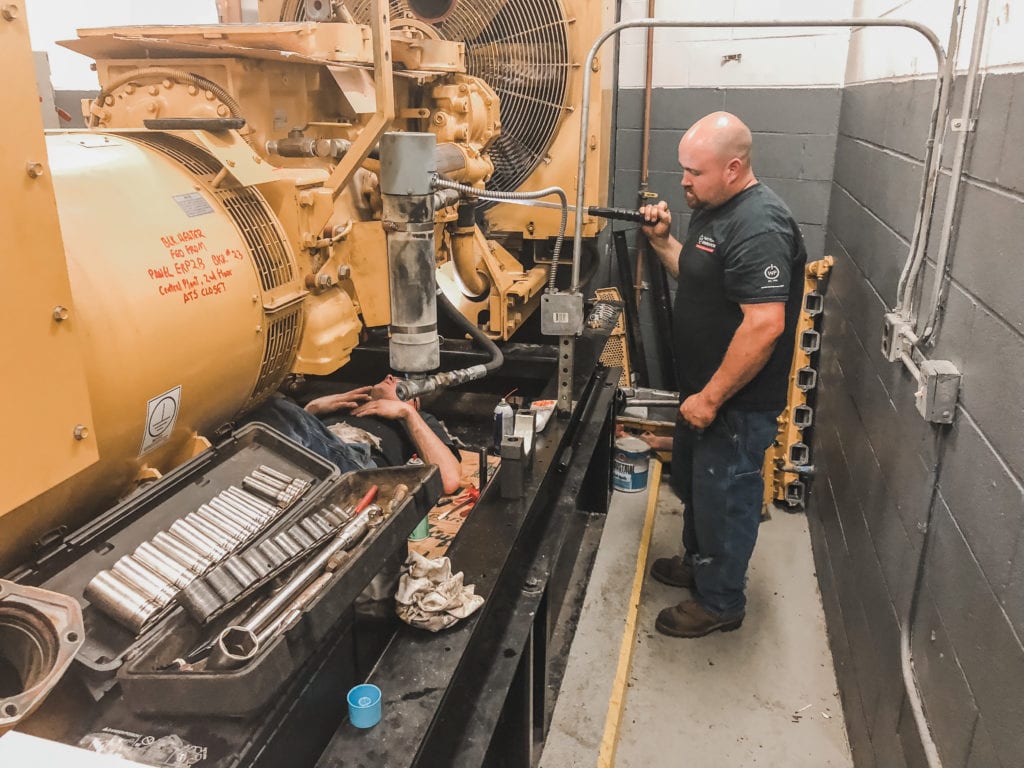 Rebuilding a Diesel Generator Engine 