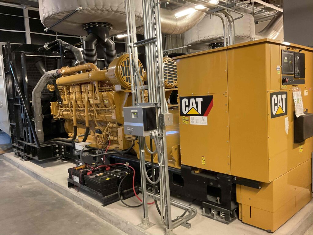 Caterpillar diesel generator that provides power to a Hospital in New York.