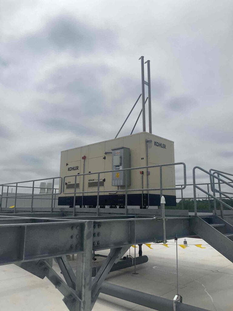 Backup generator providing power to a nursing home in New Jersey