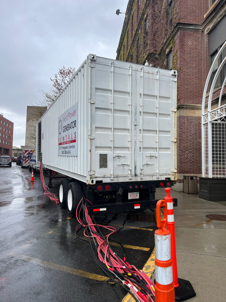 2 MW Generator Rental providing power to a hospital in New York.