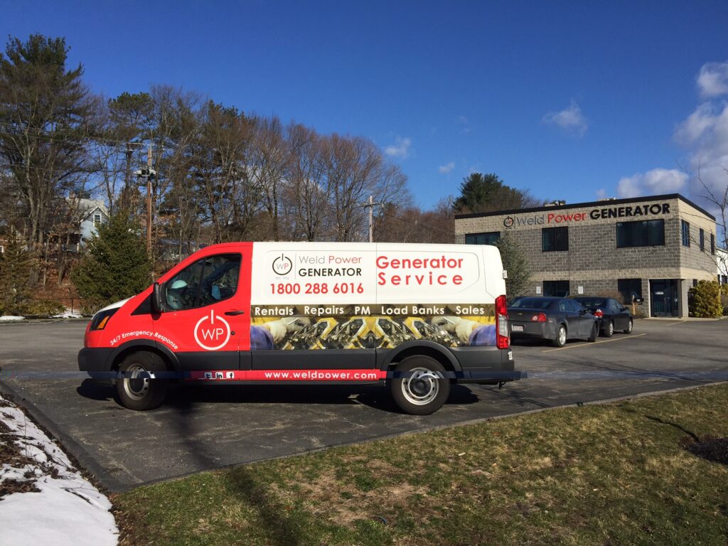Weld Power Wrapped Van Millbury Office