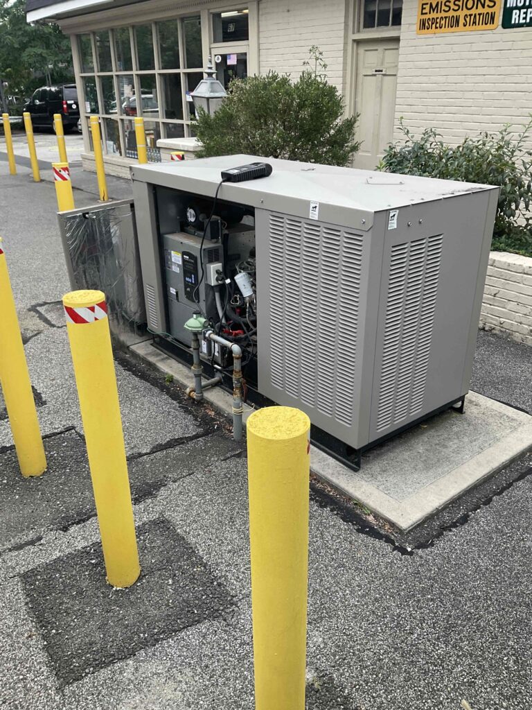 Generator being serviced by Weld Power Generator