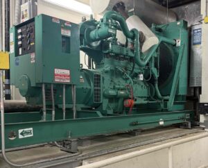 Cummins generator providing power to Brown University as part of the Generator Management