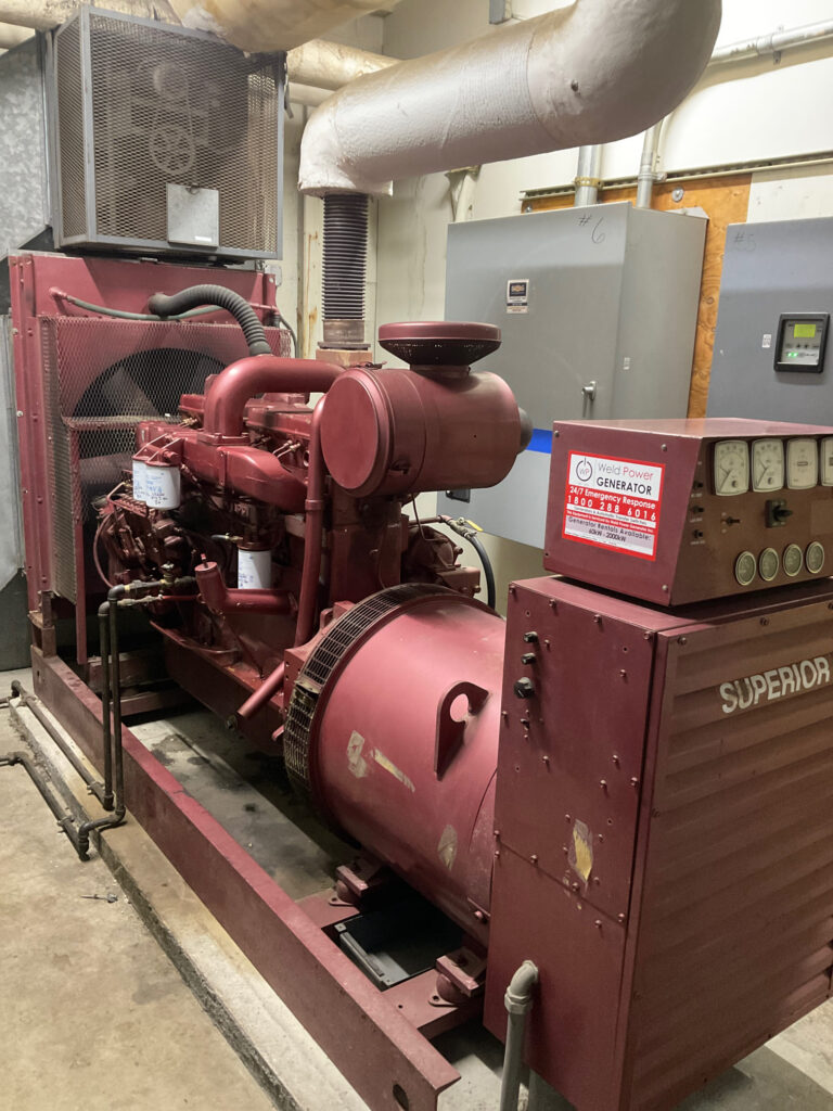 Old Superior generator that has remained in service due to proper care, extending the generator lifespan