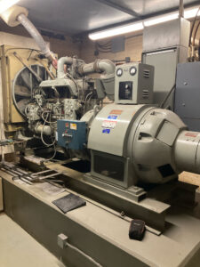 Very old commercial generator that has last well beyond the typical generator lifespan due to meticulous maintenance